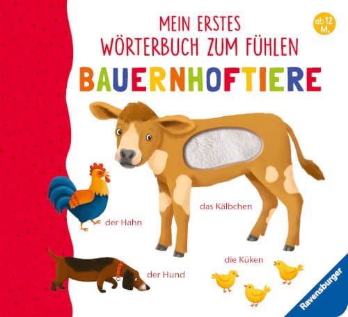 Ravensburger® Bücher - Wörterbuch zum Fühlen: Bauernhoftiere