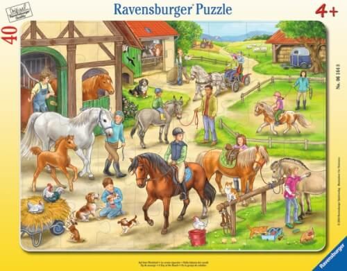 Ravensburger® Puzzle - Auf dem Pferdehof, 40 Teile