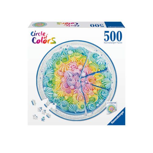 Ravensburger® Puzzle Circle of Colors - Rainbow Cake, 500 Teile