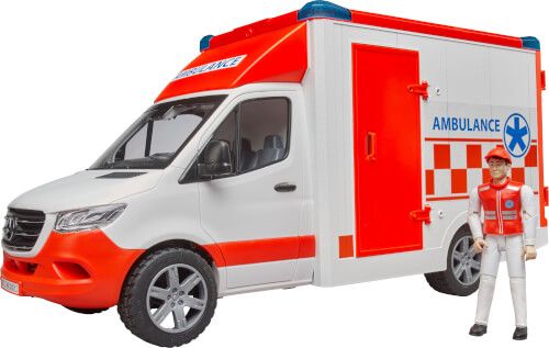 Bruder - MB Sprinter Ambulanz mit Fahrer, Light + Sound Modul