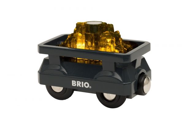 BRIO - Goldwagon mit Licht