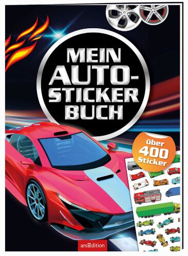 ars Edition - Mein Auto-Stickerbuch