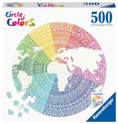 Ravensburger® Puzzle Circle of Colors - Mandala, 500 Teile