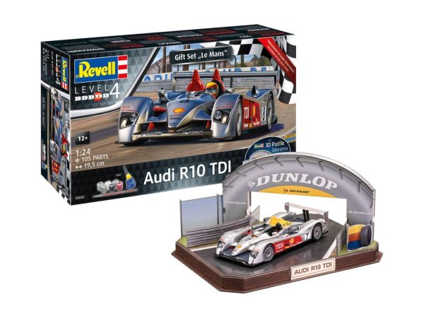 Revell Modellbau Geschenkset - Audi R10 TDI Le Mans + 3D Puzzle