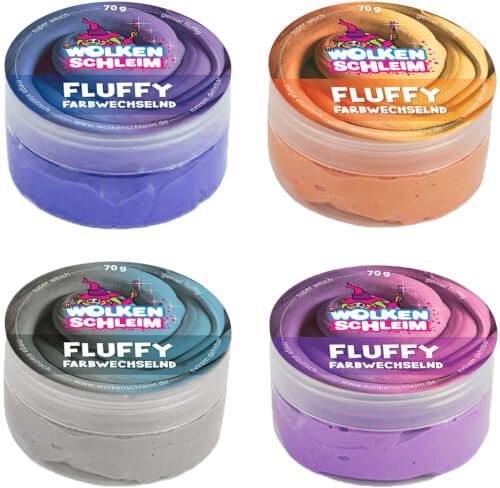 Wolkenschleim® - Fluffy farbwechselnd 70g, sortiert