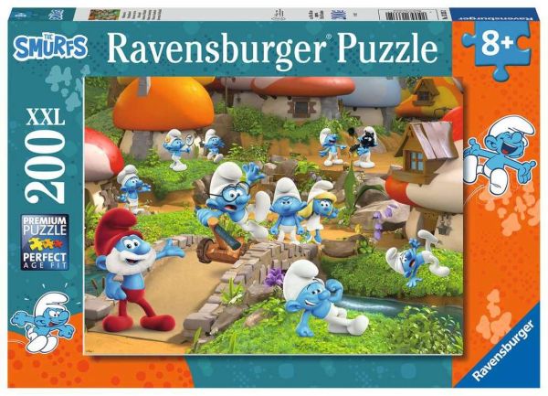 Ravensburger® Puzzle - Willkommen in Schlumpfhausen!, 200 Teile XXL