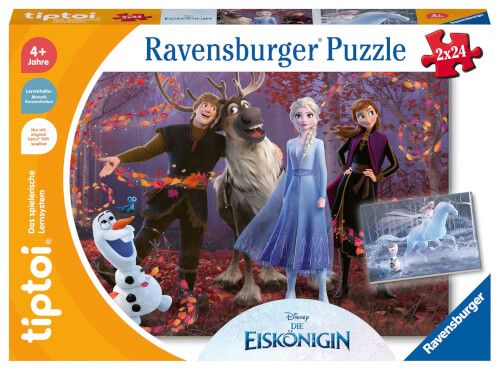 Ravensburger® tiptoi® Puzzle für kleine Entdecker - Disney® Die Eiskönigin 2 x 24 Teile