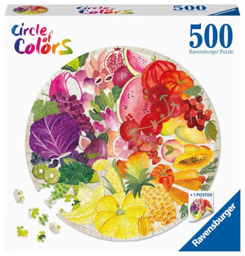Ravensburger® Puzzle Circle of Colors - Fruits & Vegetables, 500 Teile