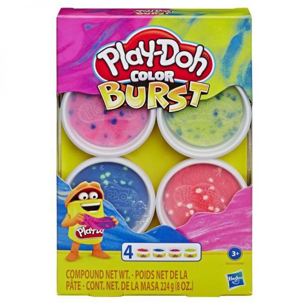 Play-Doh - Color Burst 4er Pack, sortiert