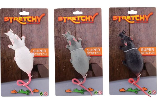 Johntoy - Animal World Stretch Ratte, sortiert