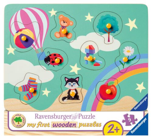 Ravensburger® Kinderpuzzle my first wooden - Meine ersten Dinge, 9 Teilen