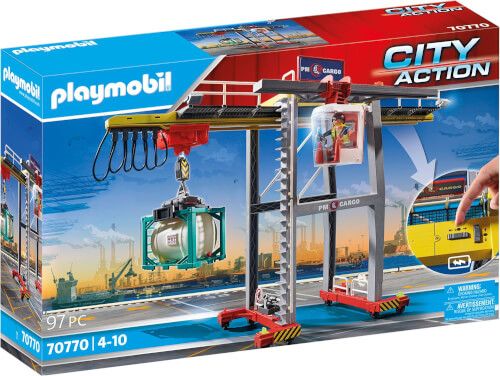 PLAYMOBIL® City Action - Portalkran mit Containern