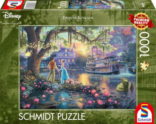 Schmidt Spiele Puzzle Thomas Kinkade - Disney,The Princess and the Frog, 1000 Teile