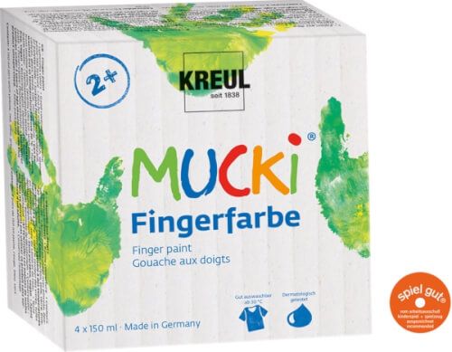 Kreul MUCKI® - Fingerfarben, 4er Set