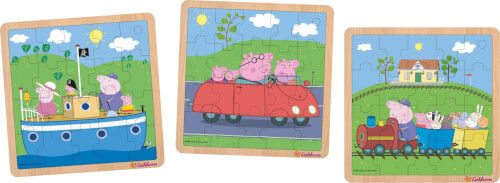 SIMBA Peppa Pig - Einlegepuzzle, sortiert