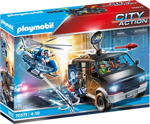 PLAYMOBIL® City Action - Polizei-Helikopter: Verfolgung des Fluchtfahrzeugs
