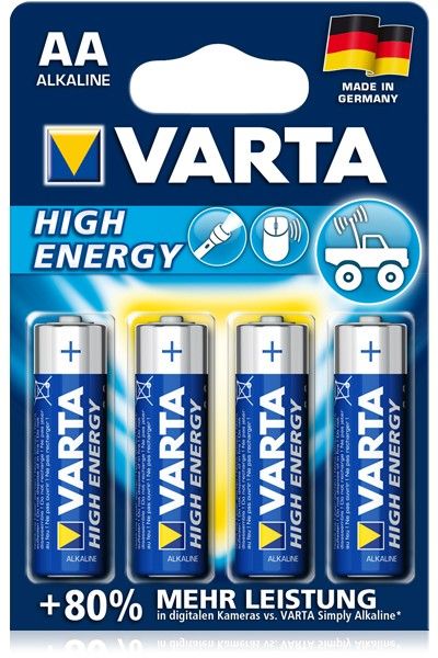 Varta - Batterie High Energy (AA) Mignon, 4 Stück