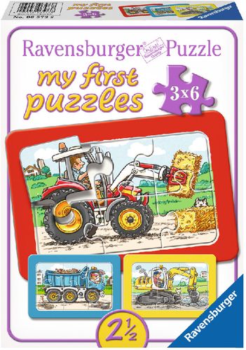 Ravensburger® my first Puzzle - Bagger, Traktor & Kipplader