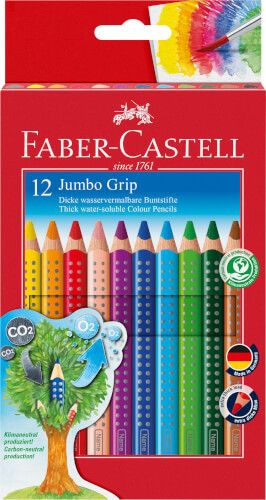 Faber-Castell - Buntstifte Jumbo Grip, 12er Set