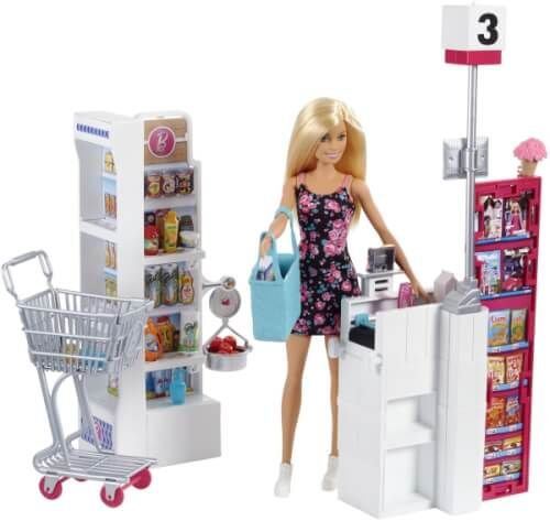 Barbie® - Supermarkt und Puppe