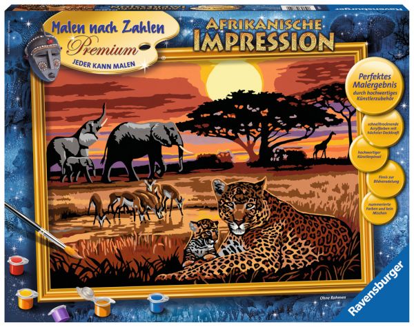 Ravensburger® Malen nach Zahlen - Afrikanische Impression