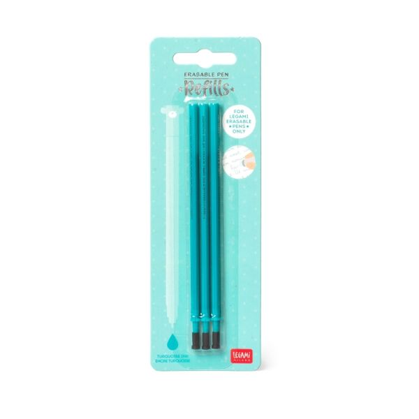 Erasable Pen Refills - Ersatzmine für löschbaren Gelstift TÜRKIS