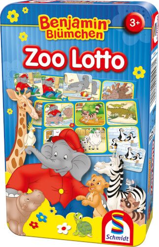 Schmidt Spiele Benjamin Blümchen - Zoo Lotto in Metalldose