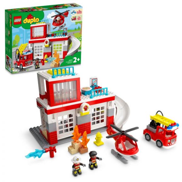 LEGO® DUPLO® - Feuerwehrwache mit Hubschrauber