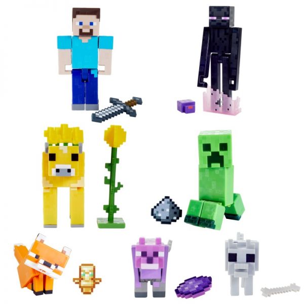 Mattel Minecraft - Biome Builders Figuren, sortiert