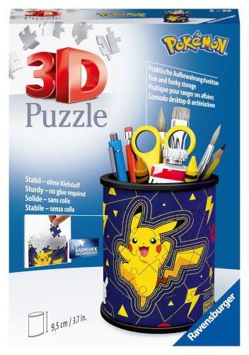 Ravensburger® 3D Puzzle - Utensilo Pokémon Pikachu, 54 Teile
