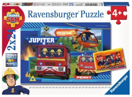 Ravensburger® Puzzle - Feuerwehrmann Sam, 2x24 Teile
