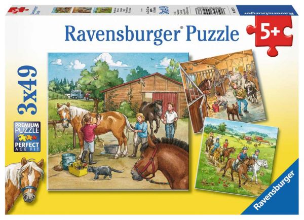 Ravensburger® Puzzle - Mein Reiterhof, 3x49 Teile