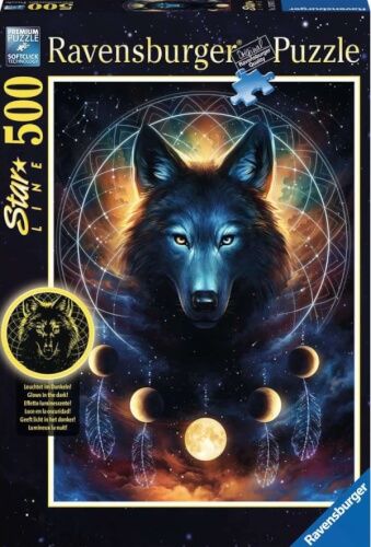 Ravensburger® Puzzle - Leuchtender Wolf, 500 Teile