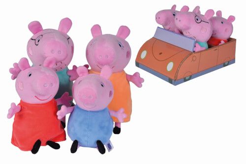 SIMBA Peppa Pig - Familienset im Auto