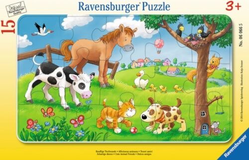 Ravensburger® Puzzle - Knuffige Tierfreunde, 15 Teile