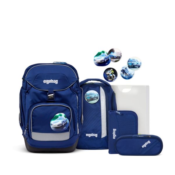 ergobag pack - BlaulichtBär 6 teiliges Schulrucksack Set