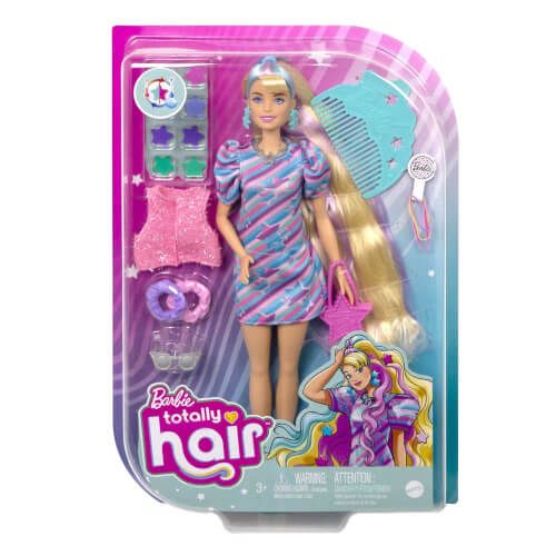 Barbie® Totally Hair - Puppe im Sternenlook