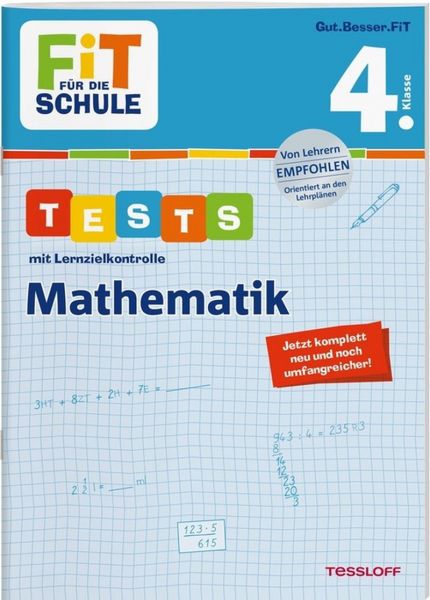 Tessloff FiT FÜR DIE SCHULE - Tests mit Lernzielkontrolle Mathematik, 4. Klasse