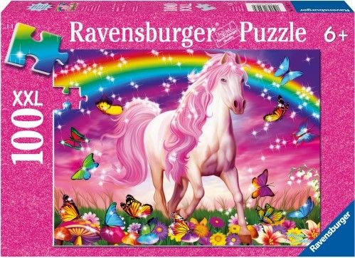 Ravensburger® Kinderpuzzle XXL Glitter - Pferdetraum