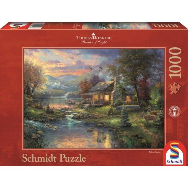 Schmidt Puzzle - Thomas Kinkade Im Naturparadies, 1000 Teile