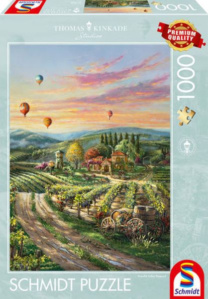 Schmidt Spiele Premium Puzzle - Peaceful Valley Vineyard, 1000 Teile