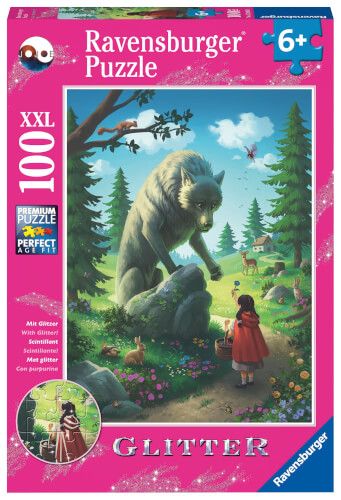 Ravensburger® Puzzle - Rotkäppchen und der Wolf 100 Teile XXL