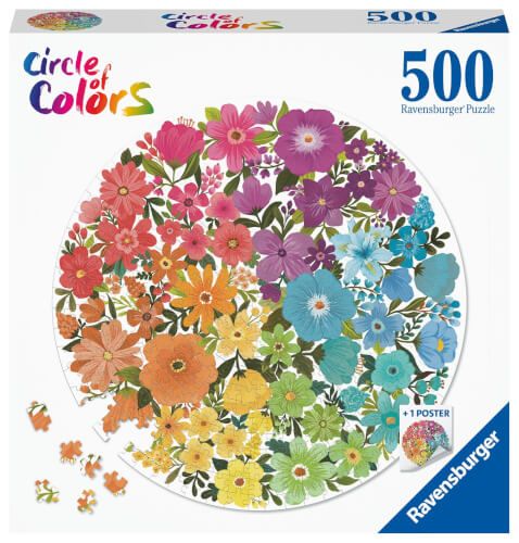 Ravensburger® Puzzle Circle of Colors - Flowers, 500 Teile