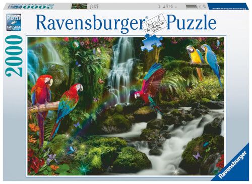 Ravensburger® Puzzle - Bunte Papageien im Dschungel, 2000 Teile