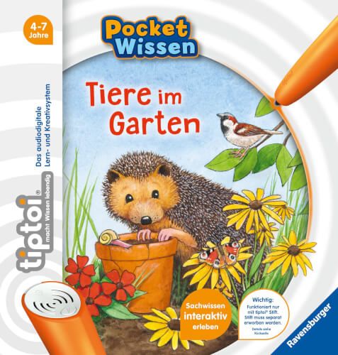 Ravensburger® tiptoi® Pocket Wissen - Tiere Garten