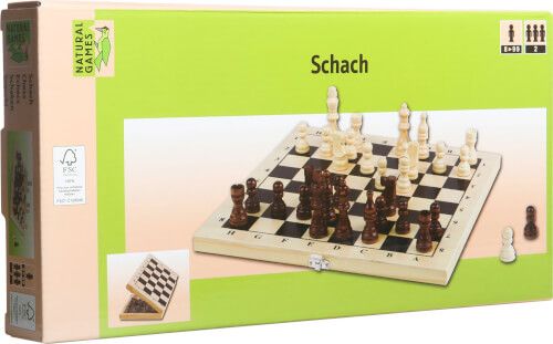 Natural Games - Schachkassette hell, 29 x 29 cm