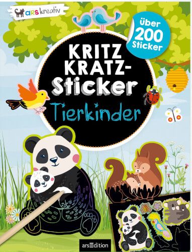 ars Edition - Kritz-Kratz-Sticker Tierkinder