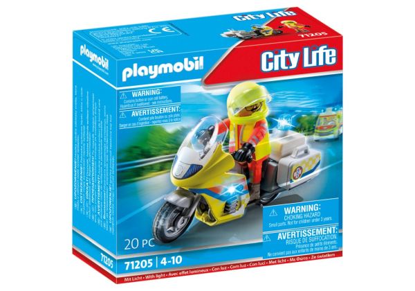 PLAYMOBIL® City Life - Notarzt-Motorrad mit Blinklicht
