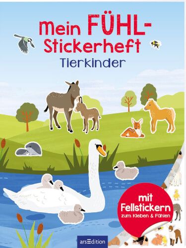 ars Edition - Mein Fühl-Stickerheft Tierkinder