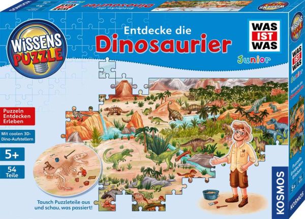 Kosmos WAS IST WAS Junior - Wissenspuzzle Dino